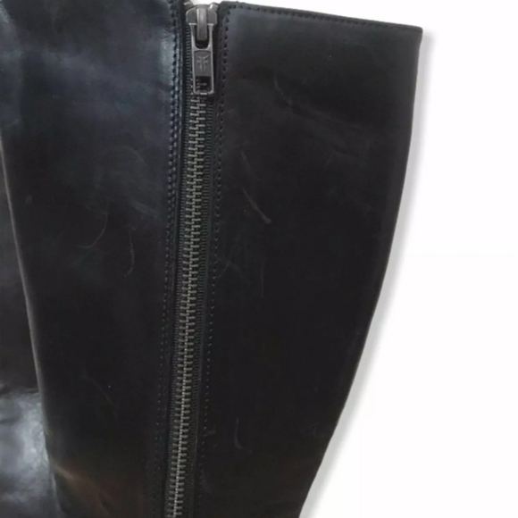 Frye Carly Black Knee Boots Size 7M - Picture 3 of 8